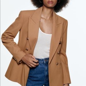 ZARA TAILORED DOUBLE BREASTED BLAZER